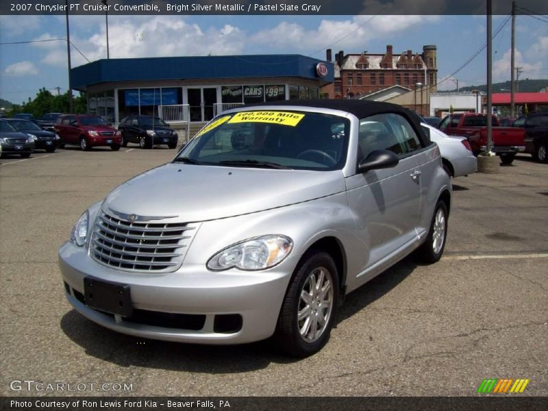 Bright Silver Metallic / Pastel Slate Gray 2007 Chrysler PT Cruiser Convertible