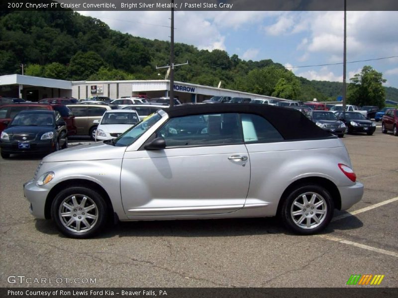 Bright Silver Metallic / Pastel Slate Gray 2007 Chrysler PT Cruiser Convertible