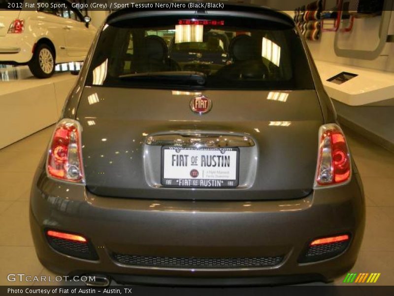 Grigio (Grey) / Sport Tessuto Nero/Nero (Black/Black) 2012 Fiat 500 Sport
