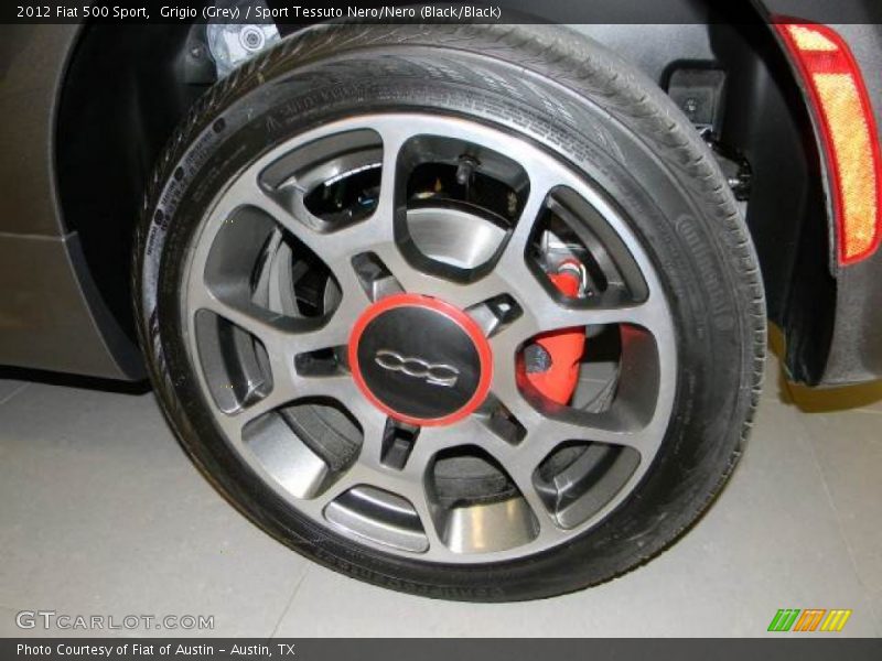 Grigio (Grey) / Sport Tessuto Nero/Nero (Black/Black) 2012 Fiat 500 Sport