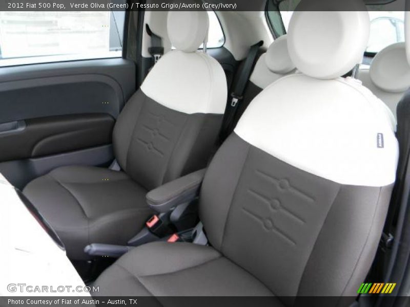 Verde Oliva (Green) / Tessuto Grigio/Avorio (Grey/Ivory) 2012 Fiat 500 Pop