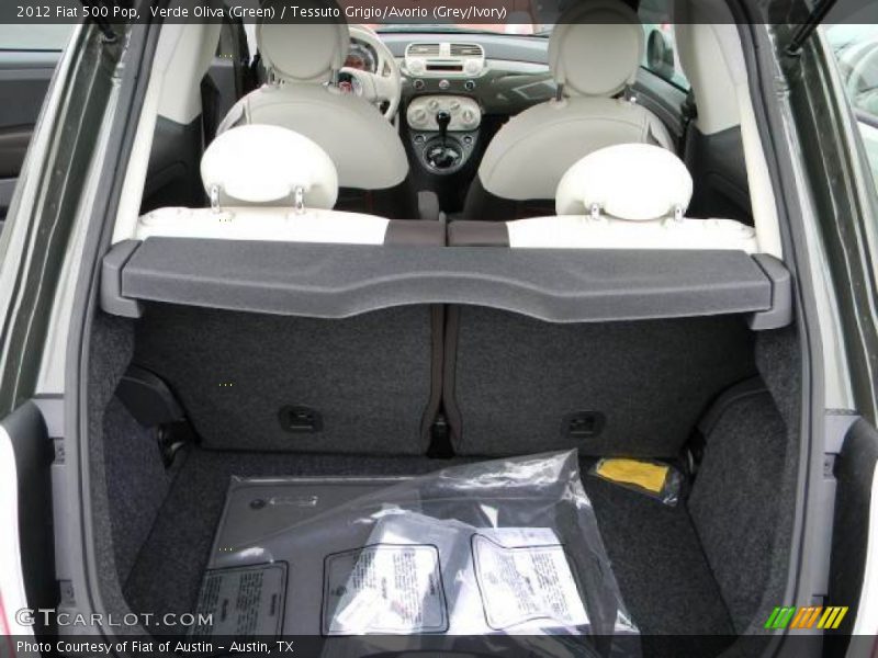 Verde Oliva (Green) / Tessuto Grigio/Avorio (Grey/Ivory) 2012 Fiat 500 Pop