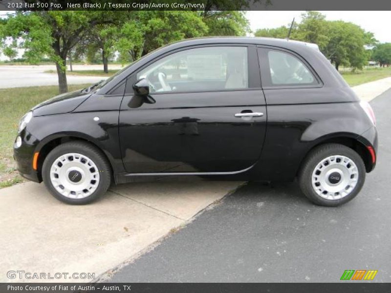 Nero (Black) / Tessuto Grigio/Avorio (Grey/Ivory) 2012 Fiat 500 Pop