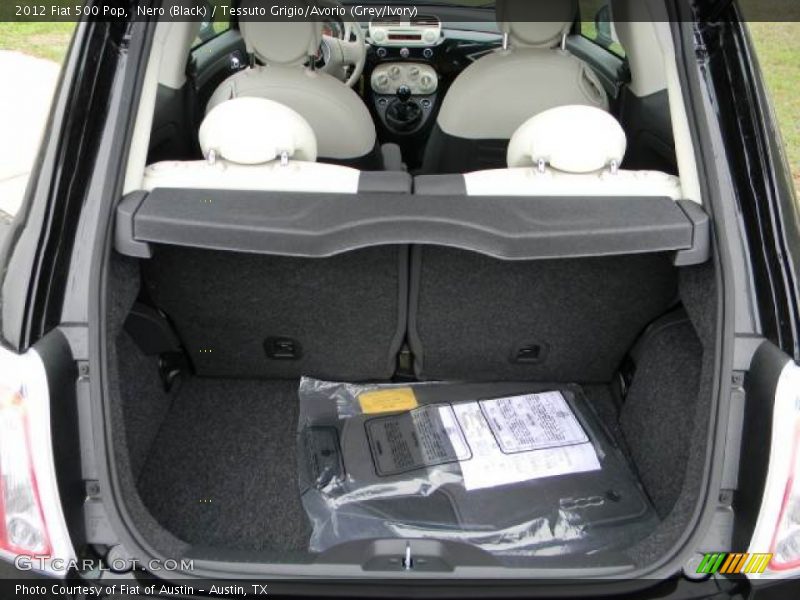 Nero (Black) / Tessuto Grigio/Avorio (Grey/Ivory) 2012 Fiat 500 Pop