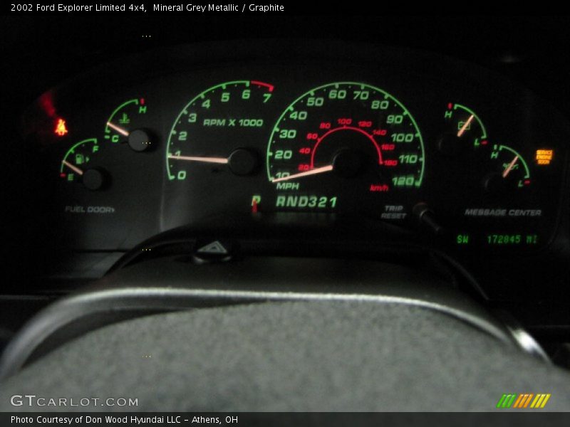 Mineral Grey Metallic / Graphite 2002 Ford Explorer Limited 4x4