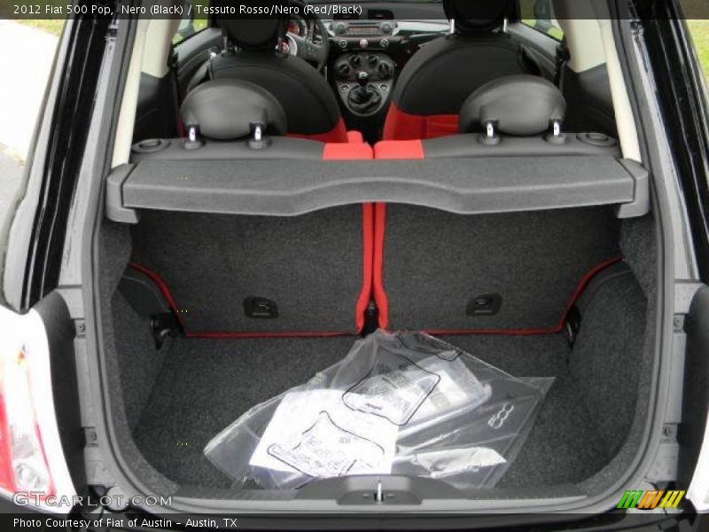 Nero (Black) / Tessuto Rosso/Nero (Red/Black) 2012 Fiat 500 Pop