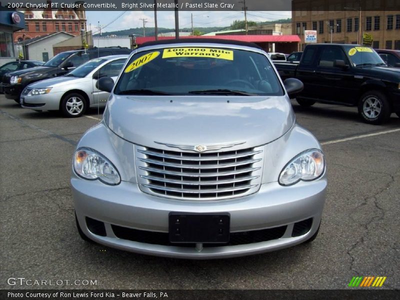 Bright Silver Metallic / Pastel Slate Gray 2007 Chrysler PT Cruiser Convertible