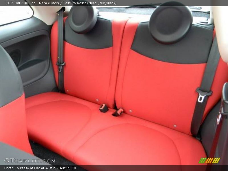 Nero (Black) / Tessuto Rosso/Nero (Red/Black) 2012 Fiat 500 Pop