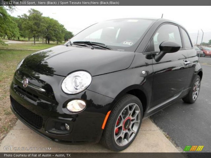Nero (Black) / Sport Tessuto Nero/Nero (Black/Black) 2012 Fiat 500 Sport