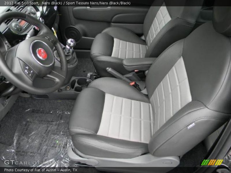 Nero (Black) / Sport Tessuto Nero/Nero (Black/Black) 2012 Fiat 500 Sport