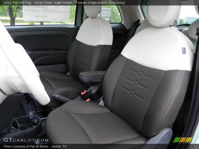  2012 500 Pop Tessuto Grigio/Avorio (Grey/Ivory) Interior