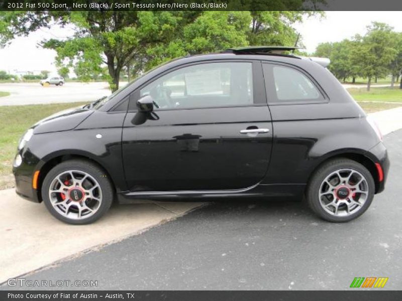 Nero (Black) / Sport Tessuto Nero/Nero (Black/Black) 2012 Fiat 500 Sport