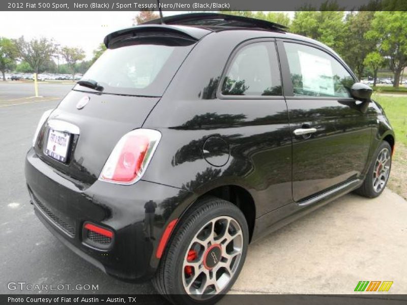 Nero (Black) / Sport Tessuto Nero/Nero (Black/Black) 2012 Fiat 500 Sport