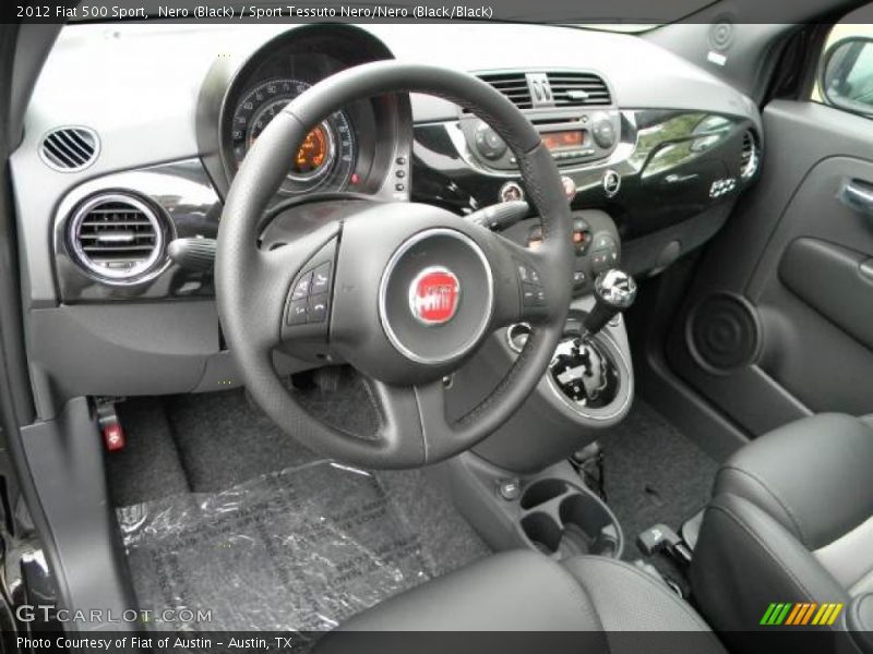 Nero (Black) / Sport Tessuto Nero/Nero (Black/Black) 2012 Fiat 500 Sport