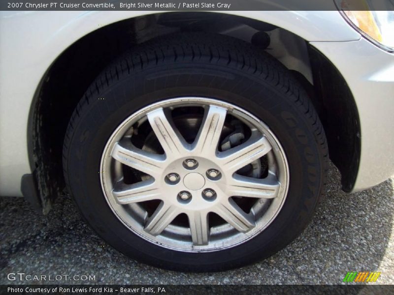 Bright Silver Metallic / Pastel Slate Gray 2007 Chrysler PT Cruiser Convertible