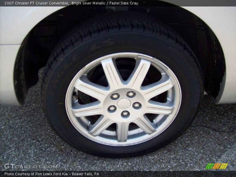 Bright Silver Metallic / Pastel Slate Gray 2007 Chrysler PT Cruiser Convertible