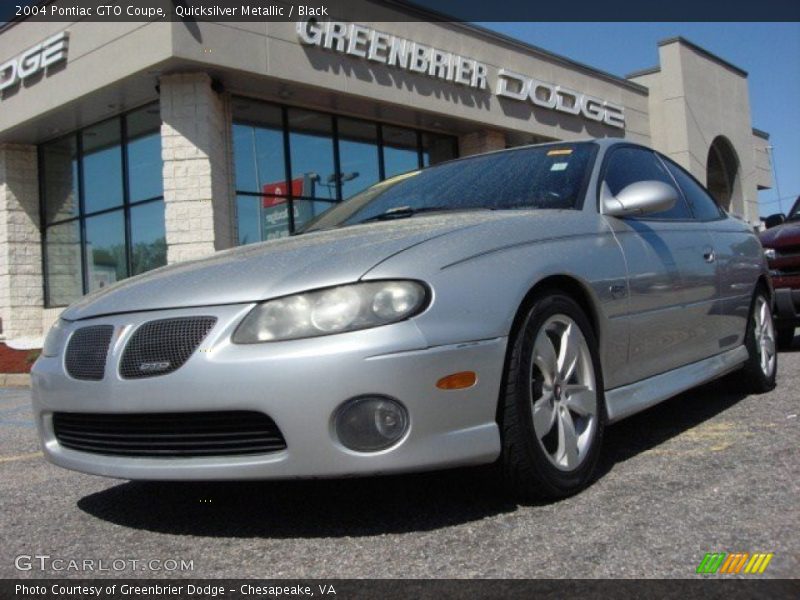 Quicksilver Metallic / Black 2004 Pontiac GTO Coupe