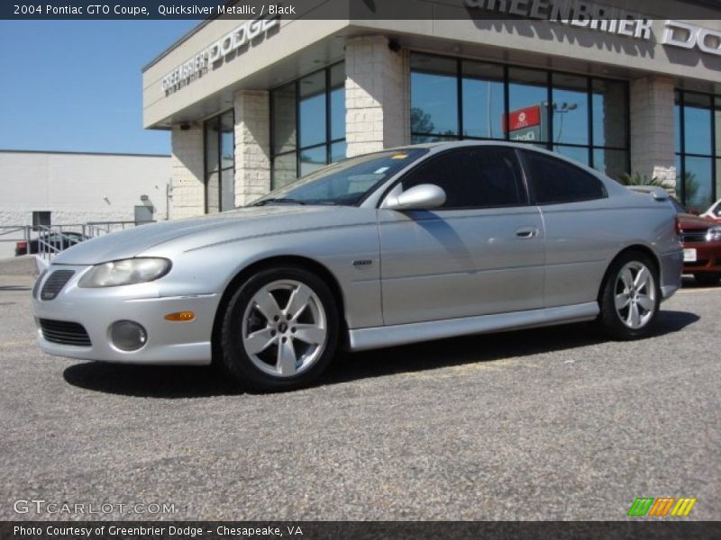 Quicksilver Metallic / Black 2004 Pontiac GTO Coupe