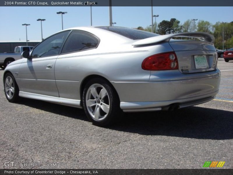 Quicksilver Metallic / Black 2004 Pontiac GTO Coupe