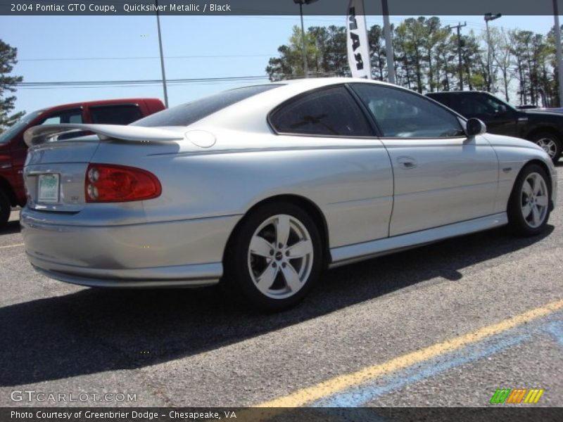 Quicksilver Metallic / Black 2004 Pontiac GTO Coupe