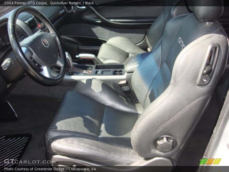 Quicksilver Metallic / Black 2004 Pontiac GTO Coupe