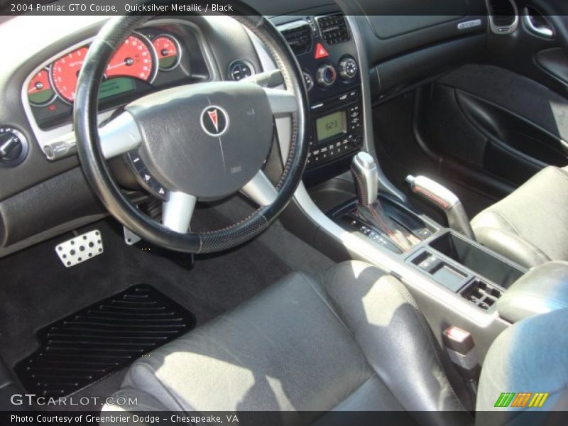 Quicksilver Metallic / Black 2004 Pontiac GTO Coupe