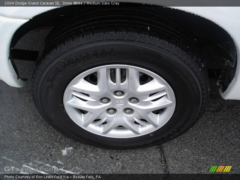 Stone White / Medium Slate Gray 2004 Dodge Grand Caravan SE