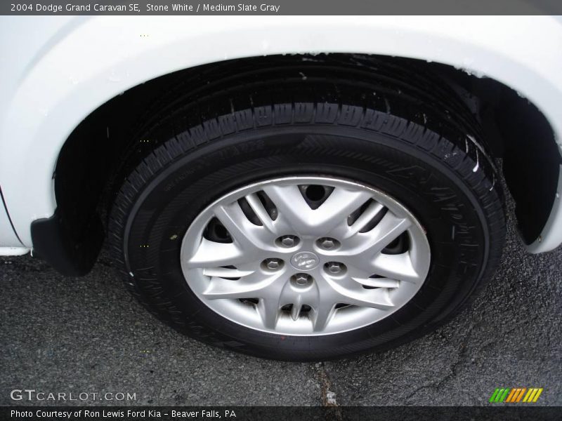 Stone White / Medium Slate Gray 2004 Dodge Grand Caravan SE
