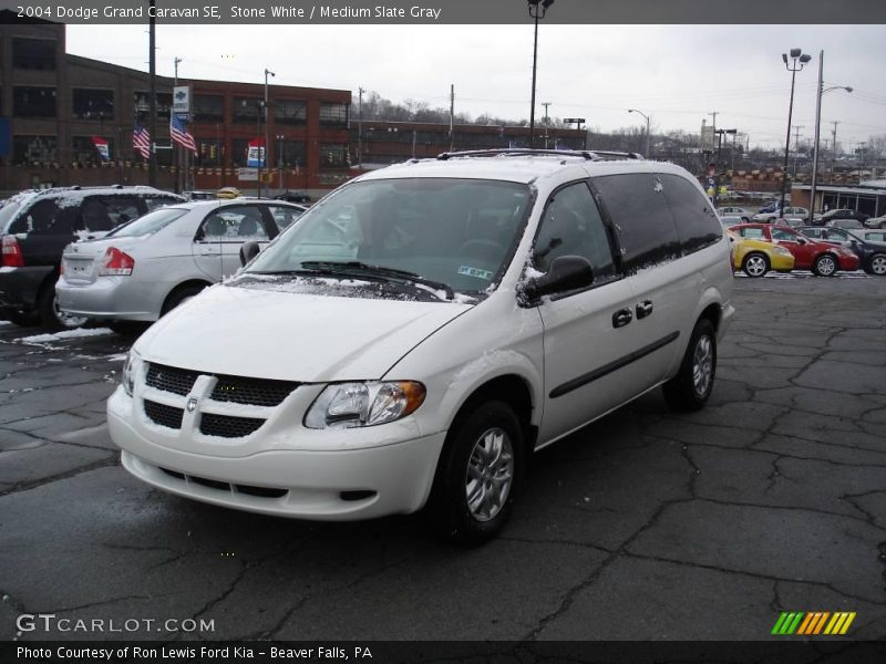Stone White / Medium Slate Gray 2004 Dodge Grand Caravan SE