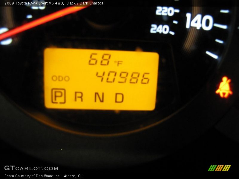 Black / Dark Charcoal 2009 Toyota RAV4 Sport V6 4WD