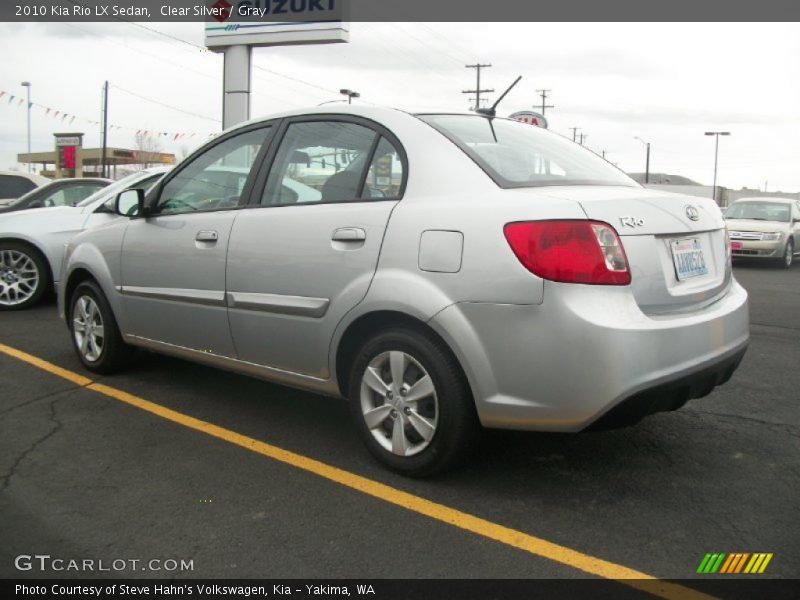 Clear Silver / Gray 2010 Kia Rio LX Sedan