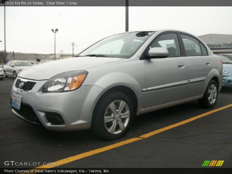 Clear Silver / Gray 2010 Kia Rio LX Sedan