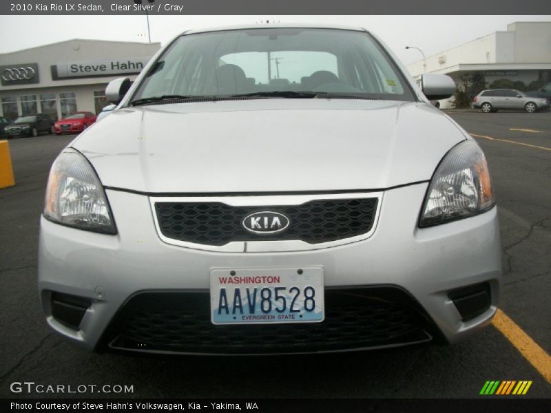 Clear Silver / Gray 2010 Kia Rio LX Sedan