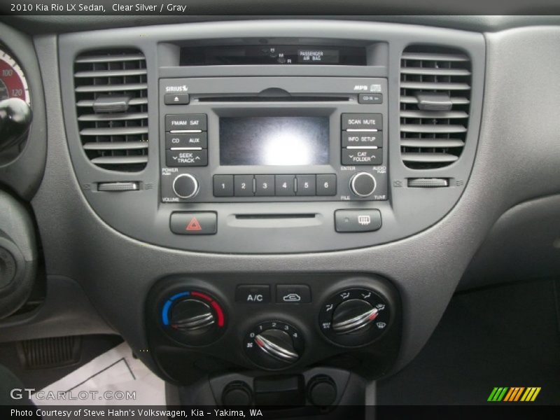 Clear Silver / Gray 2010 Kia Rio LX Sedan