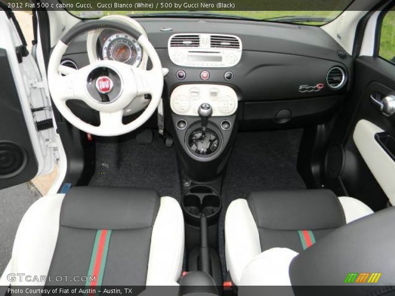 Dashboard of 2012 500 c cabrio Gucci