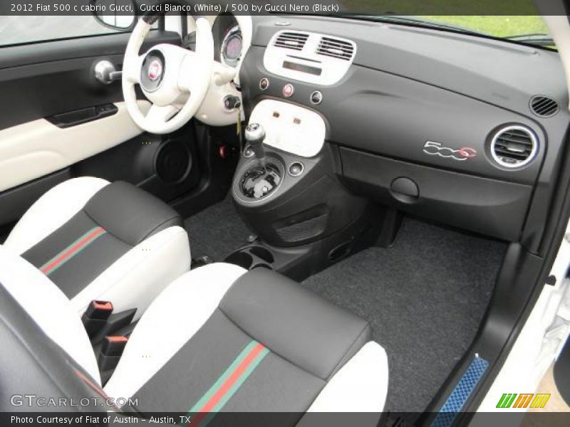 Dashboard of 2012 500 c cabrio Gucci