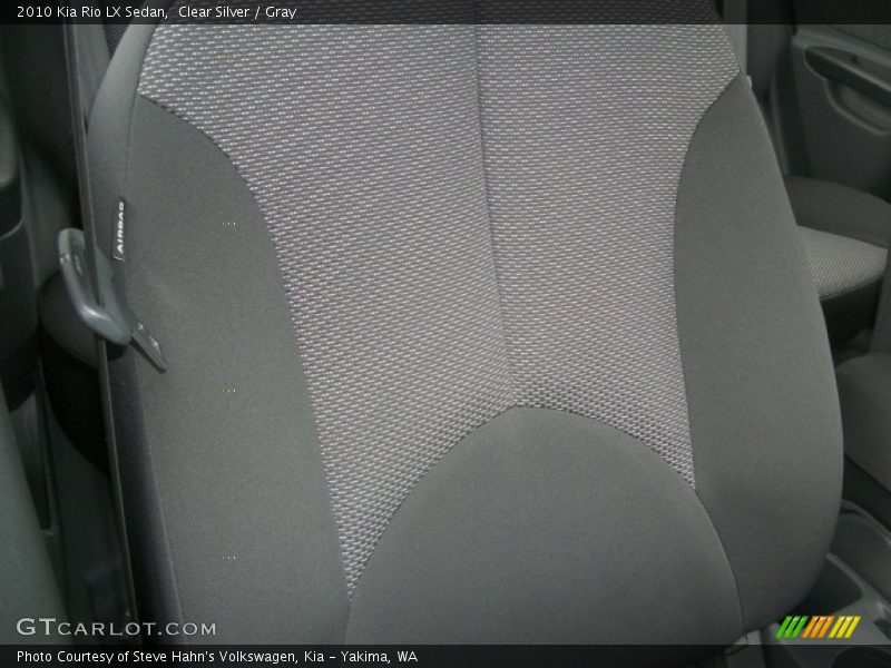 Clear Silver / Gray 2010 Kia Rio LX Sedan