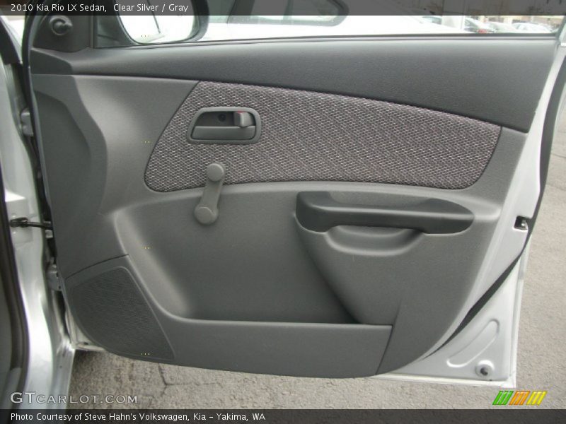 Clear Silver / Gray 2010 Kia Rio LX Sedan