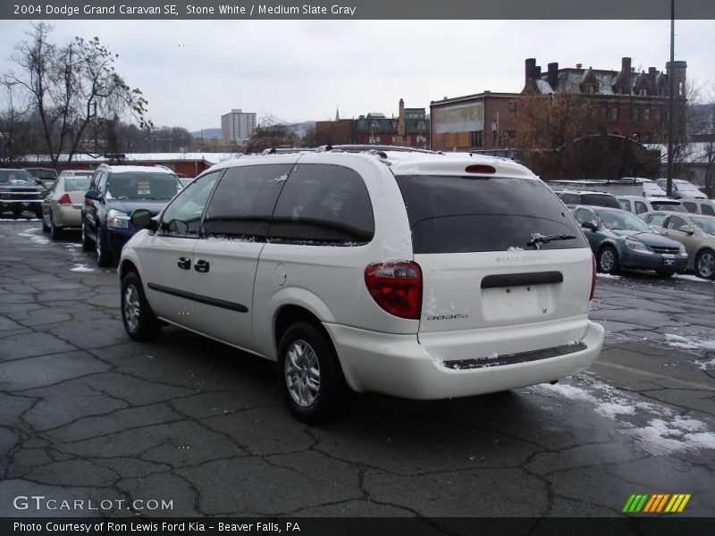 Stone White / Medium Slate Gray 2004 Dodge Grand Caravan SE