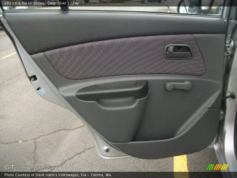 Clear Silver / Gray 2010 Kia Rio LX Sedan