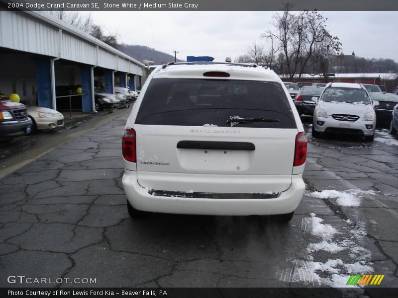 Stone White / Medium Slate Gray 2004 Dodge Grand Caravan SE