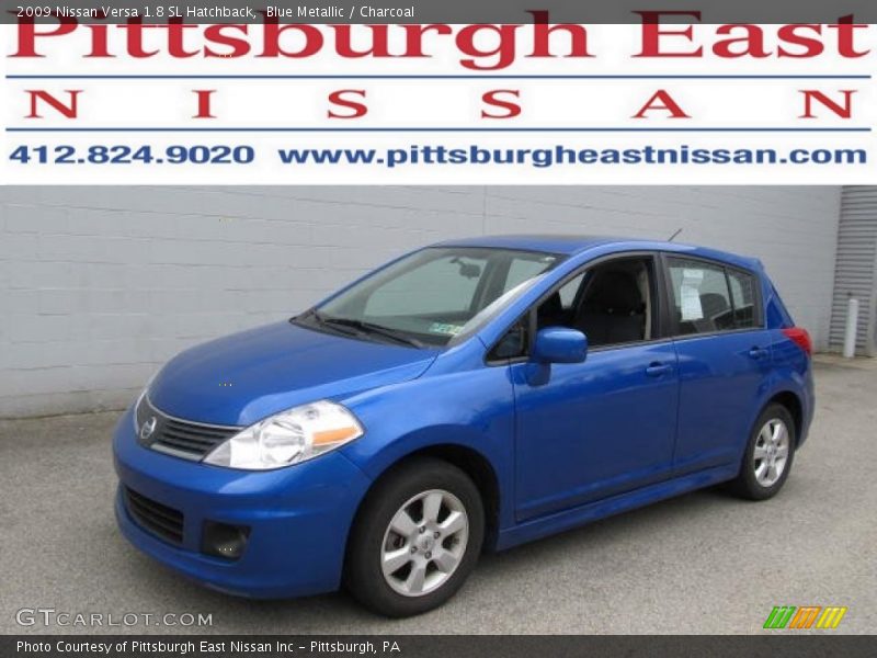 Blue Metallic / Charcoal 2009 Nissan Versa 1.8 SL Hatchback