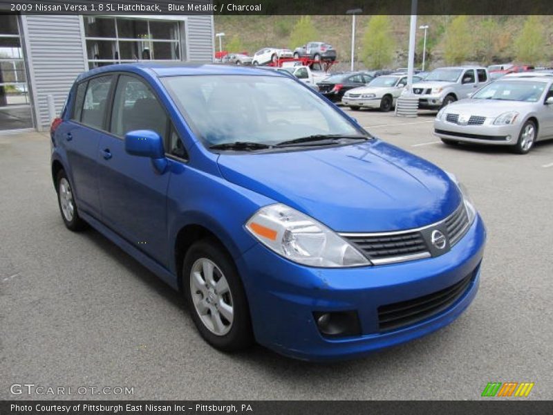Blue Metallic / Charcoal 2009 Nissan Versa 1.8 SL Hatchback