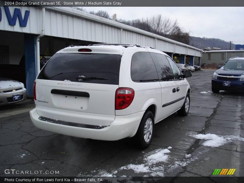 Stone White / Medium Slate Gray 2004 Dodge Grand Caravan SE