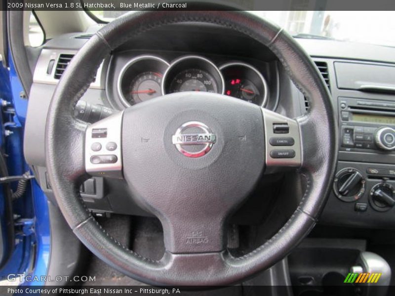 Blue Metallic / Charcoal 2009 Nissan Versa 1.8 SL Hatchback