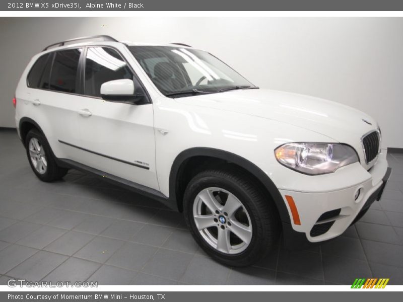 Alpine White / Black 2012 BMW X5 xDrive35i