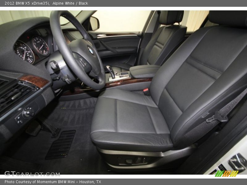 Alpine White / Black 2012 BMW X5 xDrive35i