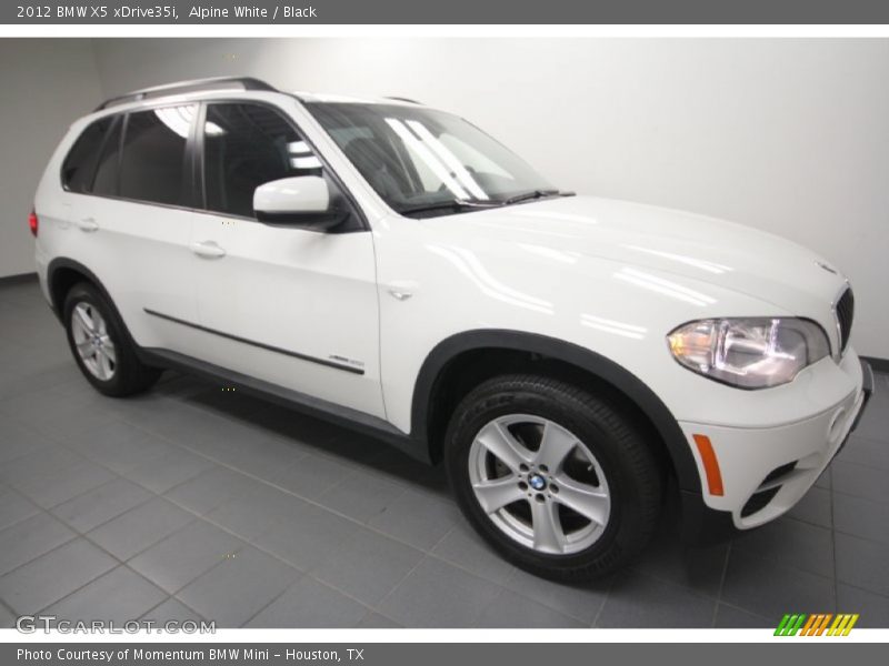Alpine White / Black 2012 BMW X5 xDrive35i