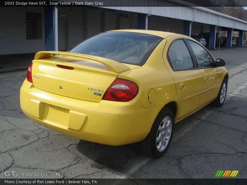 Solar Yellow / Dark Slate Gray 2003 Dodge Neon SXT