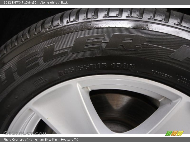 Alpine White / Black 2012 BMW X5 xDrive35i